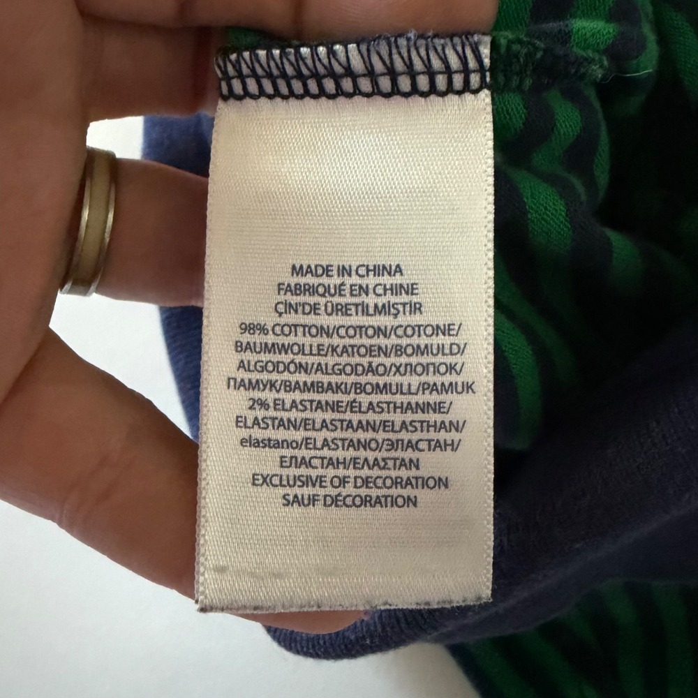 Polo Ralph Lauren Girls Striped Pleated Dress Size S (7) Green Collared Preppy - Picture 4 of 6